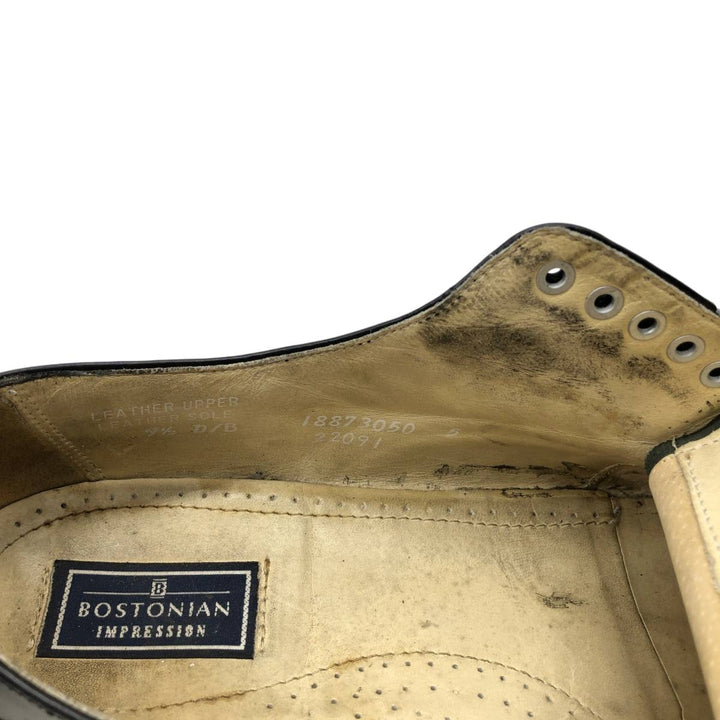 Bostonian straight-tip shoes, made in the USA, size 9 1/2 Men's 28.0cm genuine leather black type Vintage Second Hand