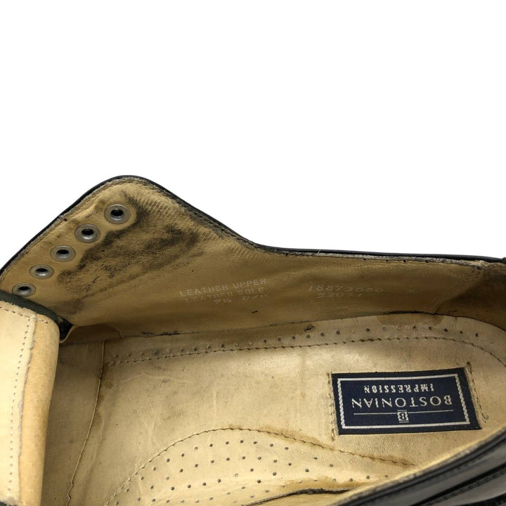 Bostonian straight-tip shoes, made in the USA, size 9 1/2 Men's 28.0cm genuine leather black type Vintage Second Hand