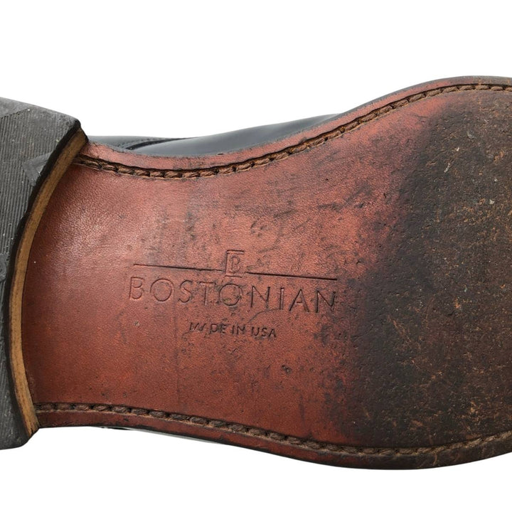 Bostonian straight-tip shoes, made in the USA, size 9 1/2 Men's 28.0cm genuine leather black type Vintage Second Hand