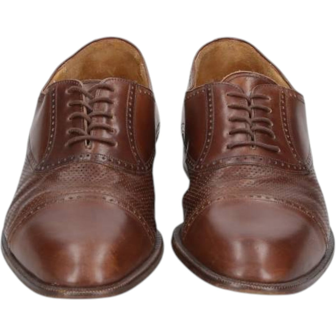 MEZLAN Straight Tip Shoes, Size 9 1/2M Men's 27.5cm genuine leather brown type Vintage Second Hand