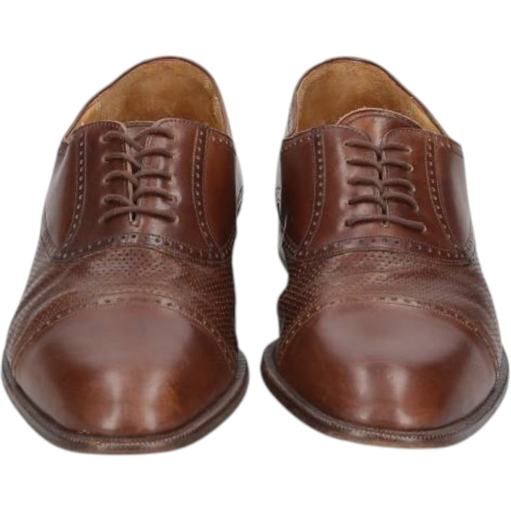 MEZLAN Straight Tip Shoes, Size 9 1/2M Men's 27.5cm genuine leather brown type Vintage Second Hand