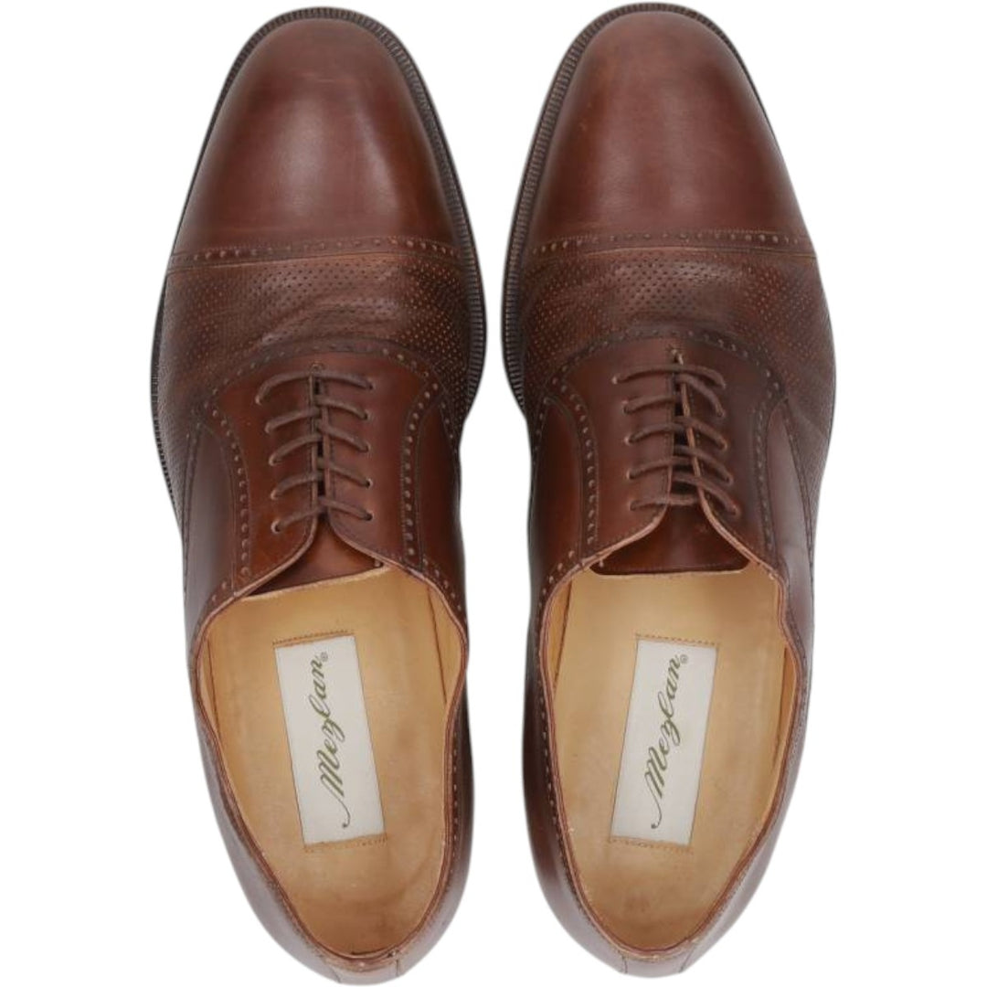 MEZLAN Straight Tip Shoes, Size 9 1/2M Men's 27.5cm genuine leather brown type Vintage Second Hand