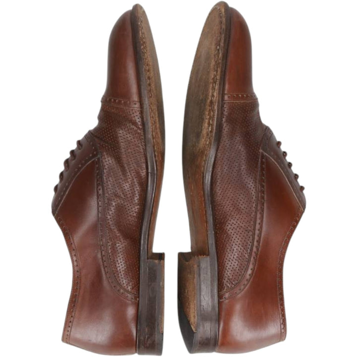 MEZLAN Straight Tip Shoes, Size 9 1/2M Men's 27.5cm genuine leather brown type Vintage Second Hand