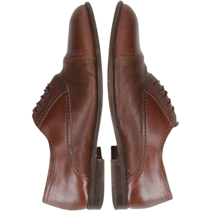 MEZLAN Straight Tip Shoes, Size 9 1/2M Men's 27.5cm genuine leather brown type Vintage Second Hand