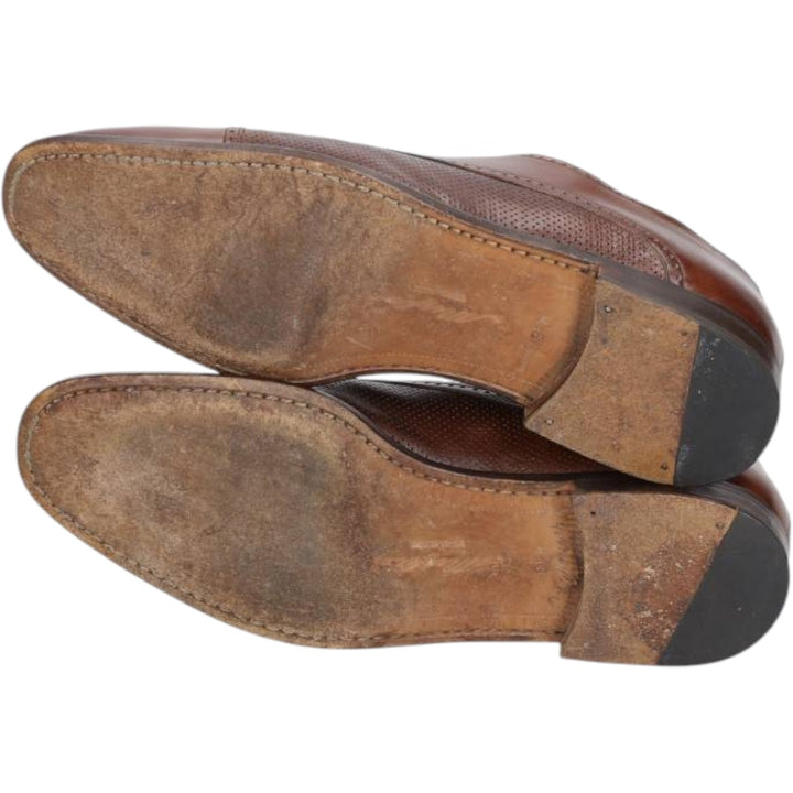 MEZLAN Straight Tip Shoes, Size 9 1/2M Men's 27.5cm genuine leather brown type Vintage Second Hand