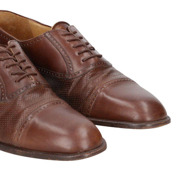 MEZLAN Straight Tip Shoes, Size 9 1/2M Men's 27.5cm genuine leather brown type Vintage Second Hand