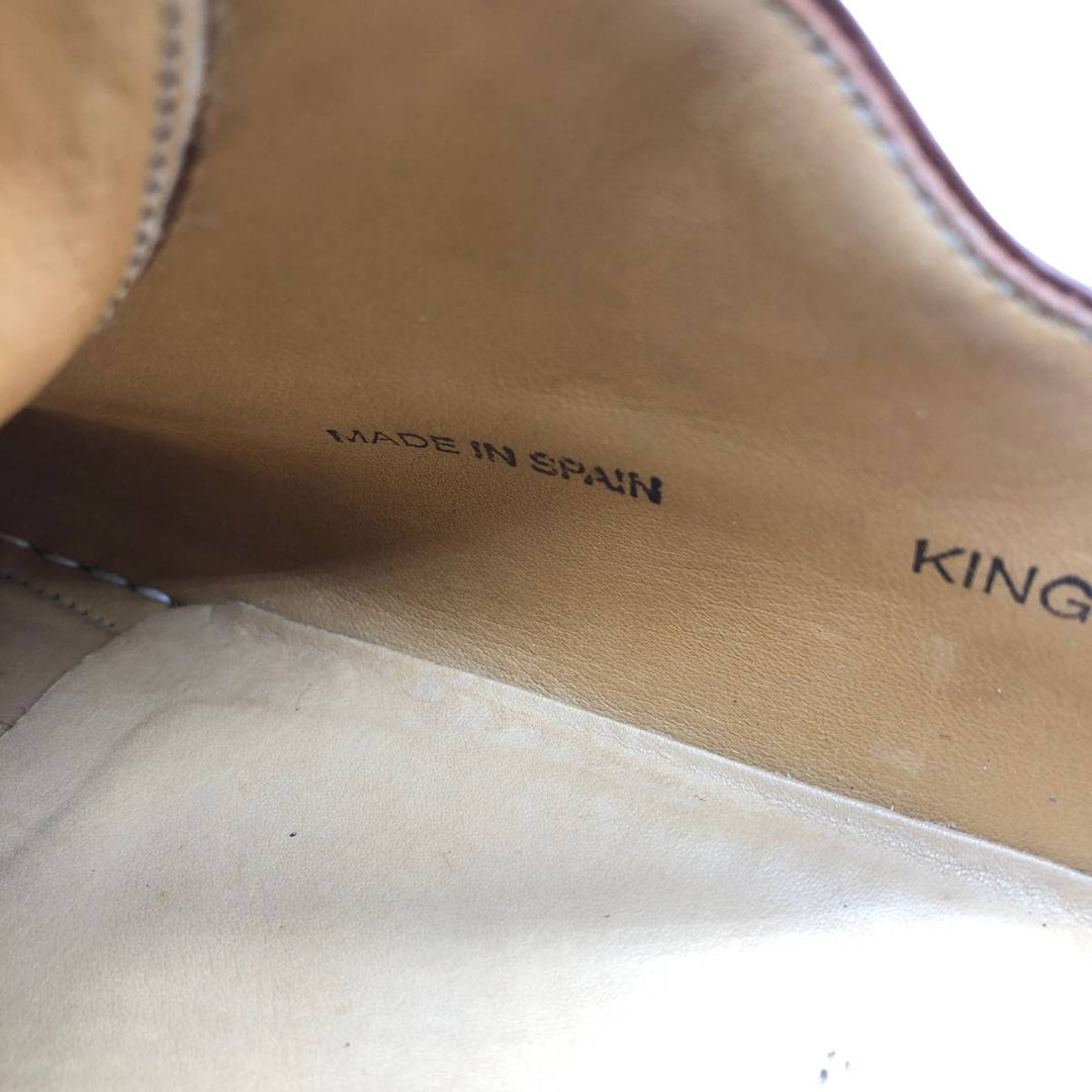 MEZLAN Straight Tip Shoes, Size 9 1/2M Men's 27.5cm genuine leather brown type Vintage Second Hand
