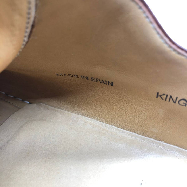 MEZLAN Straight Tip Shoes, Size 9 1/2M Men's 27.5cm genuine leather brown type Vintage Second Hand