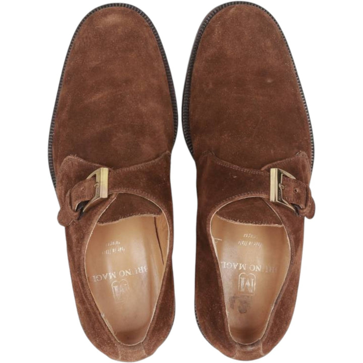 Bruno Magli GORE-TEX Monk Strap Shoes, Made in Italy, Size 9 Men's 27.0cm unclear brown type Vintage Second Hand