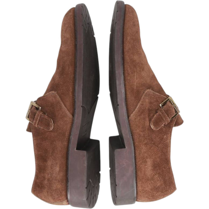 Bruno Magli GORE-TEX Monk Strap Shoes, Made in Italy, Size 9 Men's 27.0cm unclear brown type Vintage Second Hand