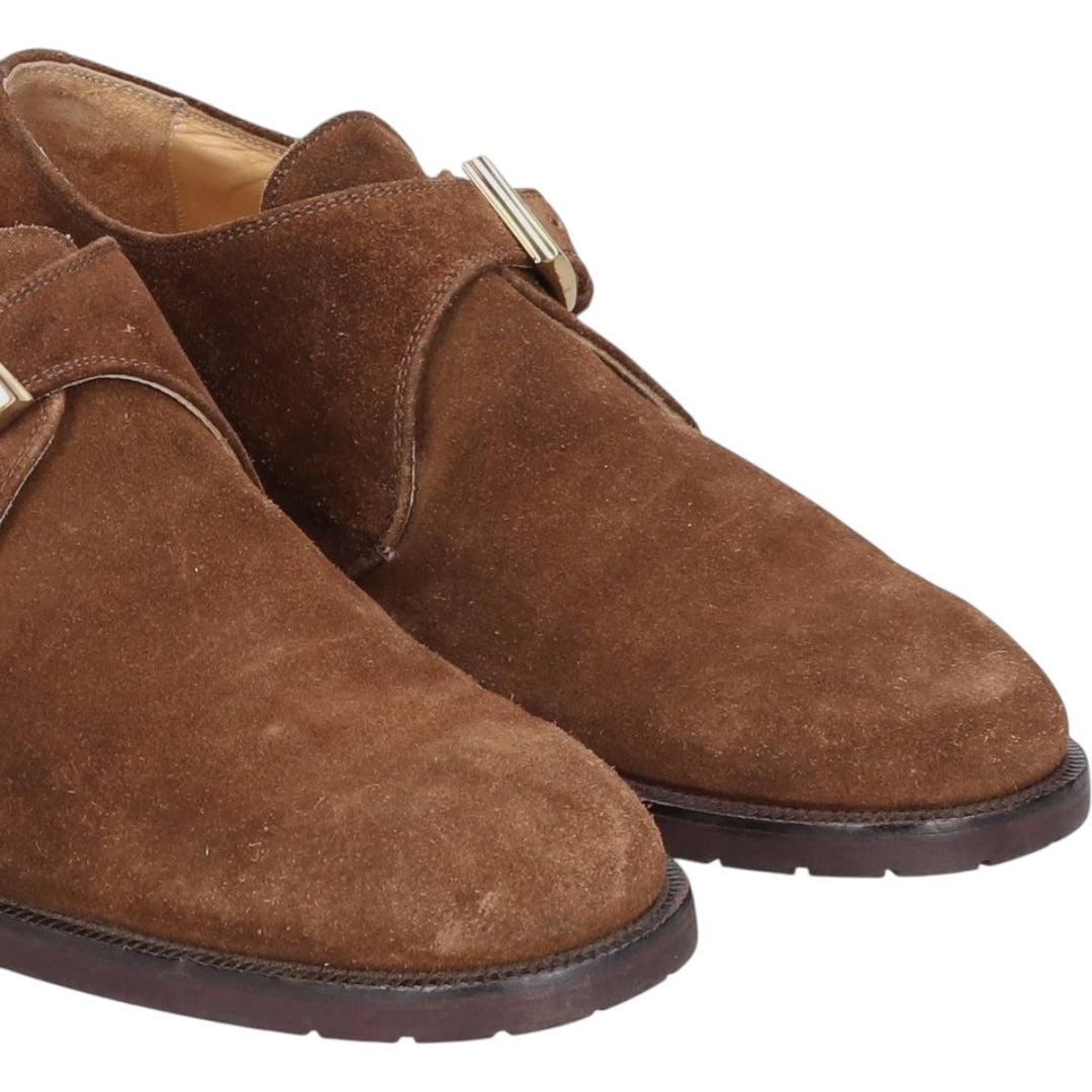 Bruno Magli GORE-TEX Monk Strap Shoes, Made in Italy, Size 9 Men's 27.0cm unclear brown type Vintage Second Hand