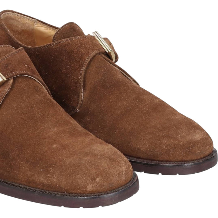 Bruno Magli GORE-TEX Monk Strap Shoes, Made in Italy, Size 9 Men's 27.0cm unclear brown type Vintage Second Hand