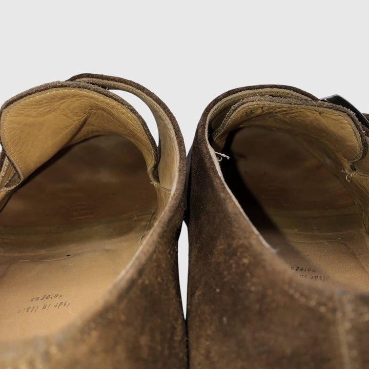 Bruno Magli GORE-TEX Monk Strap Shoes, Made in Italy, Size 9 Men's 27.0cm unclear brown type Vintage Second Hand