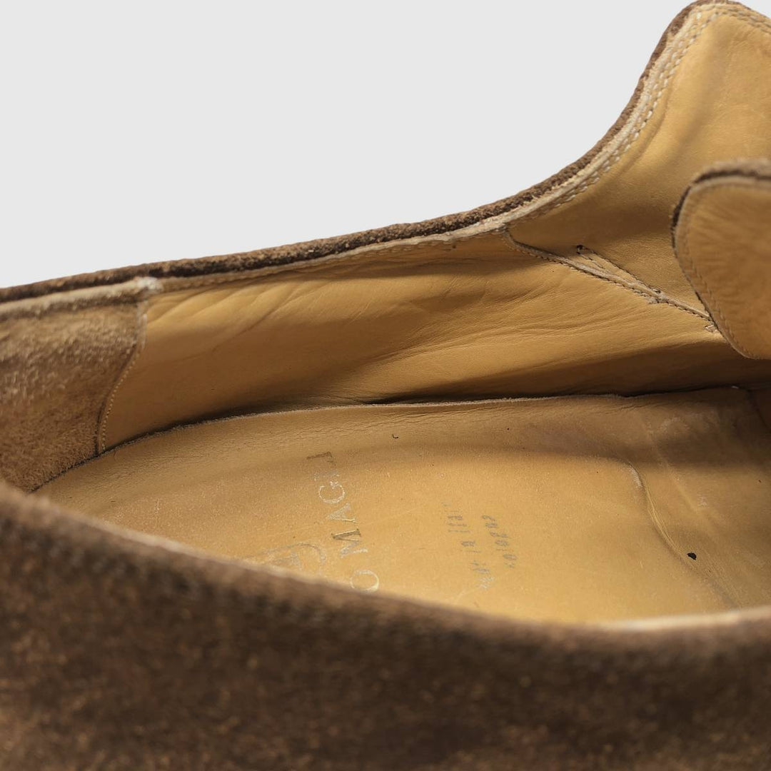 Bruno Magli GORE-TEX Monk Strap Shoes, Made in Italy, Size 9 Men's 27.0cm unclear brown type Vintage Second Hand