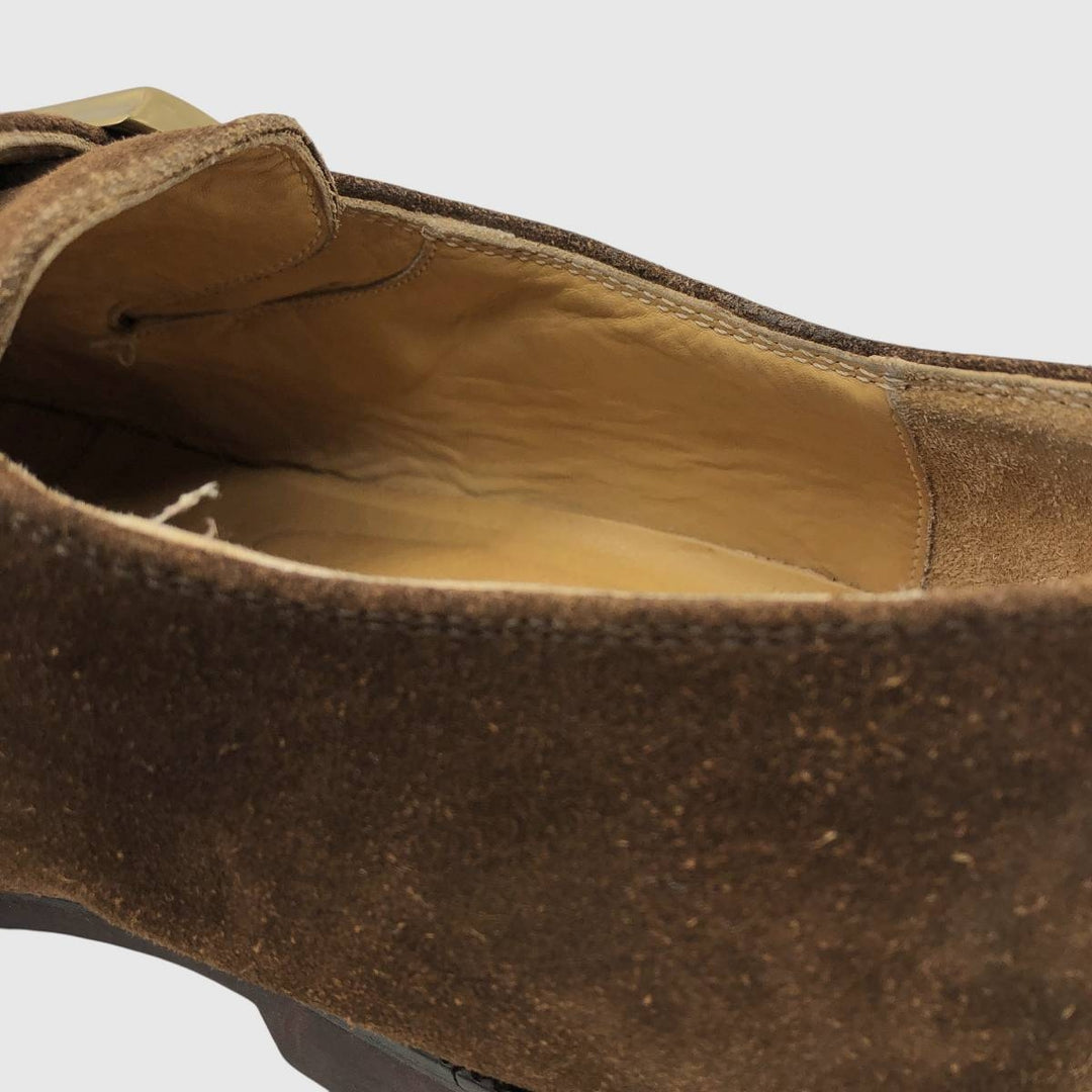 Bruno Magli GORE-TEX Monk Strap Shoes, Made in Italy, Size 9 Men's 27.0cm unclear brown type Vintage Second Hand
