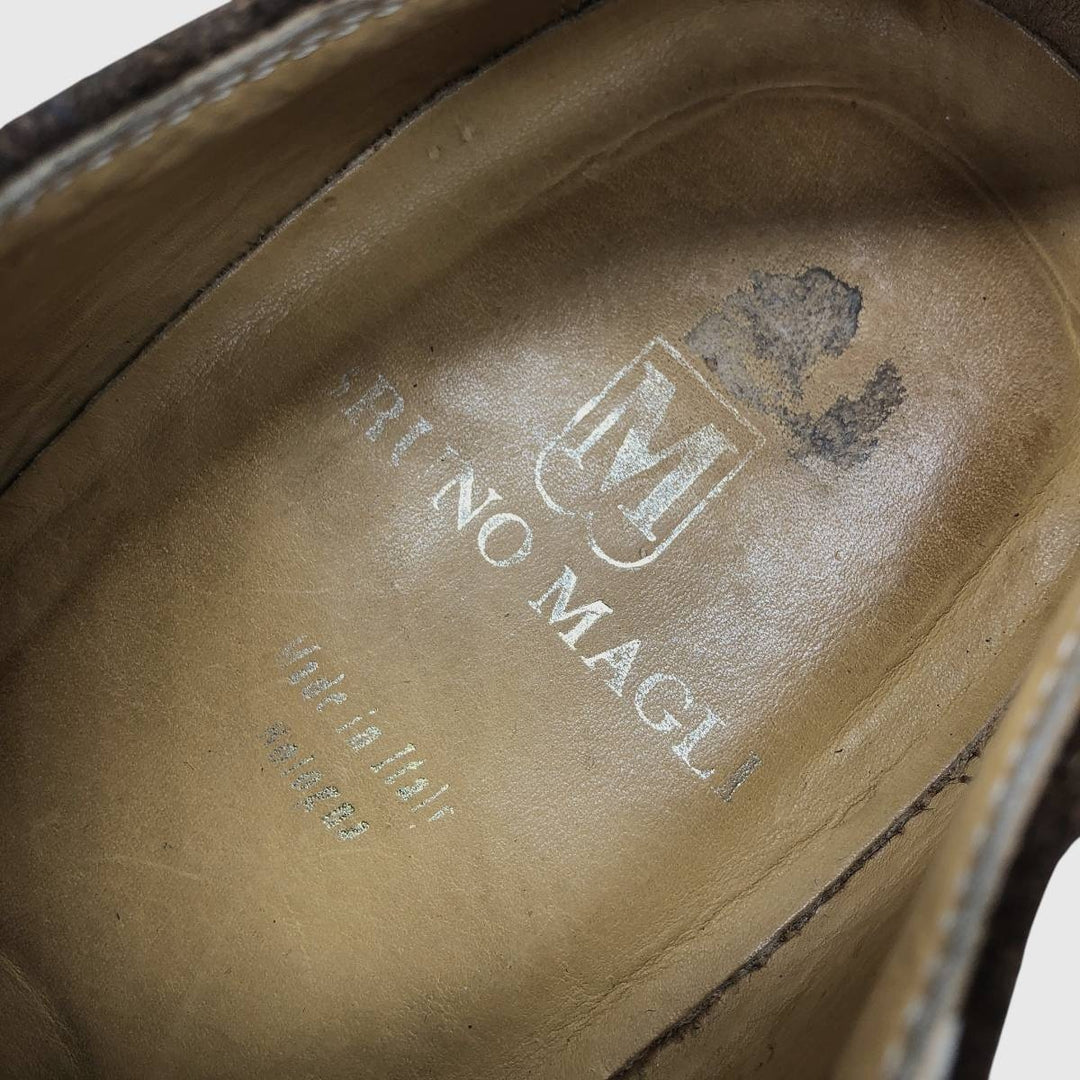 Bruno Magli GORE-TEX Monk Strap Shoes, Made in Italy, Size 9 Men's 27.0cm unclear brown type Vintage Second Hand