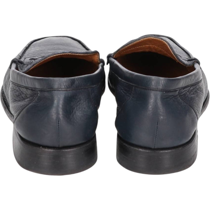 BAY Coin Loafers Size 42 Men's 26.5cm genuine leather black type Vintage Second Hand