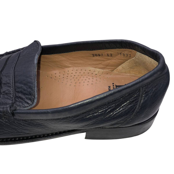 BAY Coin Loafers Size 42 Men's 26.5cm genuine leather black type Vintage Second Hand