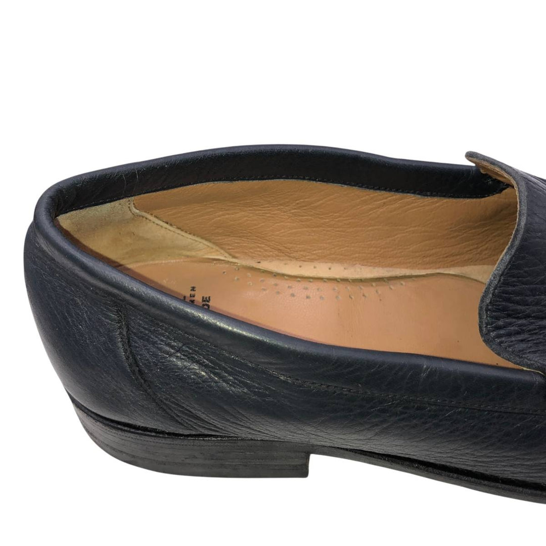 BAY Coin Loafers Size 42 Men's 26.5cm genuine leather black type Vintage Second Hand