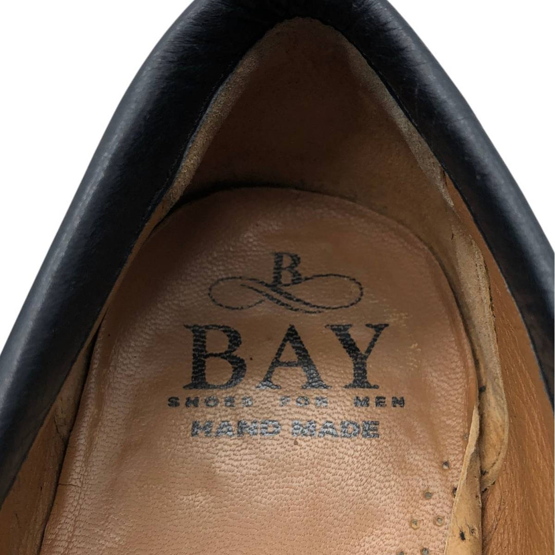 BAY Coin Loafers Size 42 Men's 26.5cm genuine leather black type Vintage Second Hand