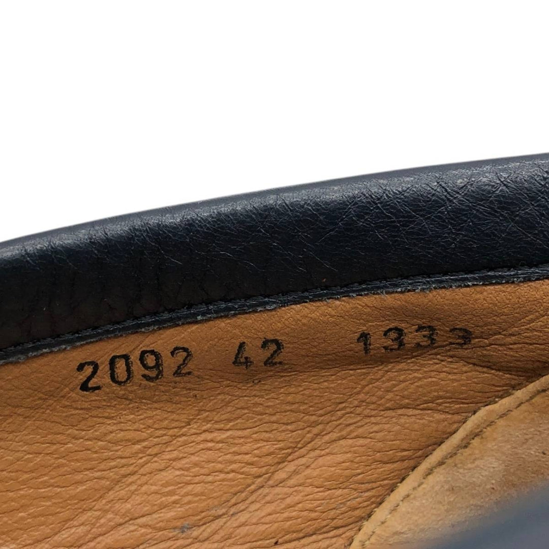 BAY Coin Loafers Size 42 Men's 26.5cm genuine leather black type Vintage Second Hand
