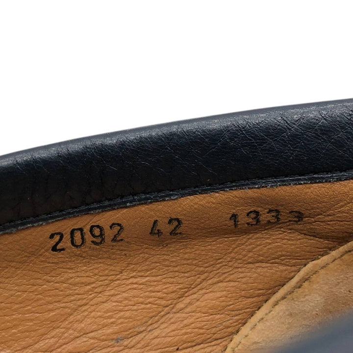 BAY Coin Loafers Size 42 Men's 26.5cm genuine leather black type Vintage Second Hand