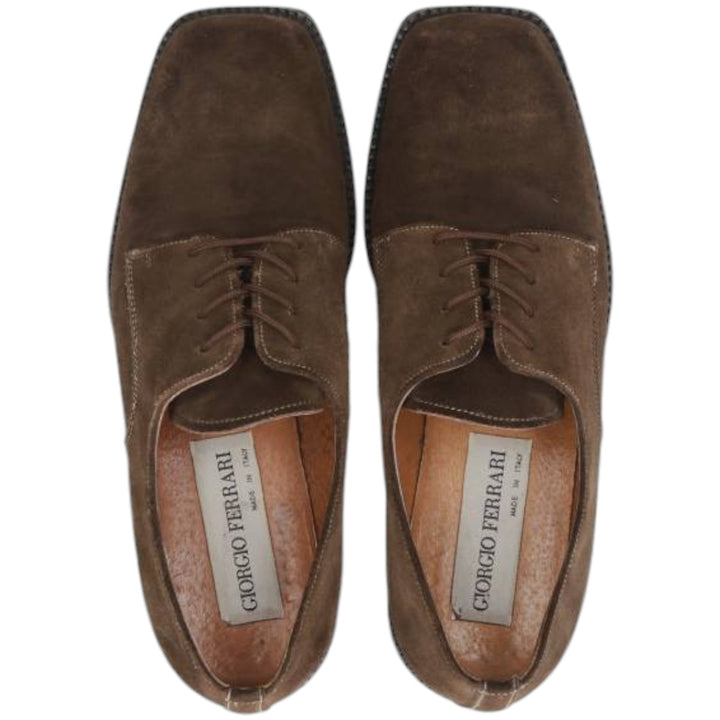 GIORGIO FERRARI Square Toe Plain Toe Shoes, Made in Italy Men's 26.0cm unclear brown type Vintage Second Hand