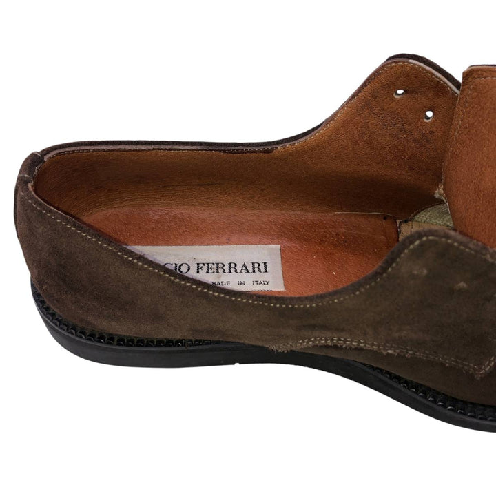 GIORGIO FERRARI Square Toe Plain Toe Shoes, Made in Italy Men's 26.0cm unclear brown type Vintage Second Hand