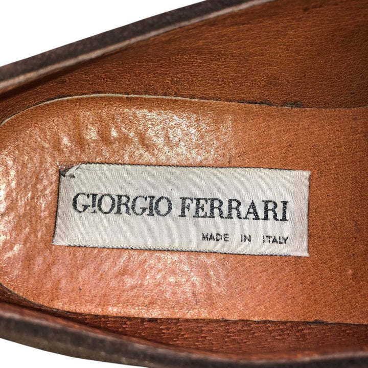 GIORGIO FERRARI Square Toe Plain Toe Shoes, Made in Italy Men's 26.0cm unclear brown type Vintage Second Hand