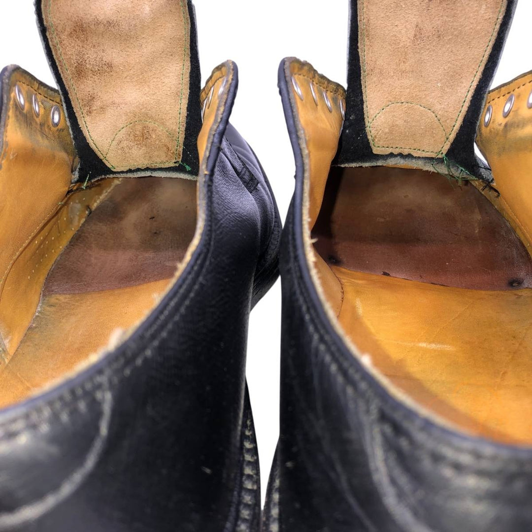 Florsheim Imperial Plain Toe Shoes, Size 9 1/2 D Men's 27.5cm unclear black type Vintage Second Hand
