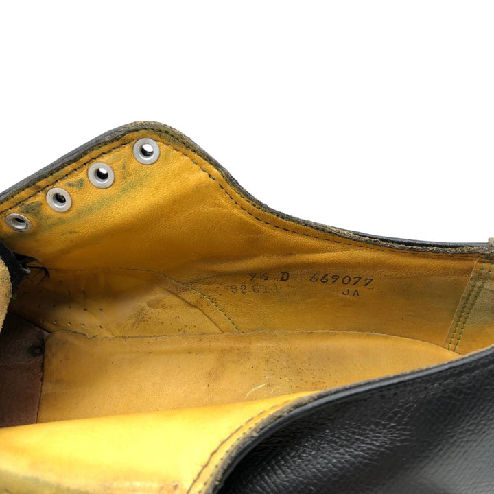 Florsheim Imperial Plain Toe Shoes, Size 9 1/2 D Men's 27.5cm unclear black type Vintage Second Hand