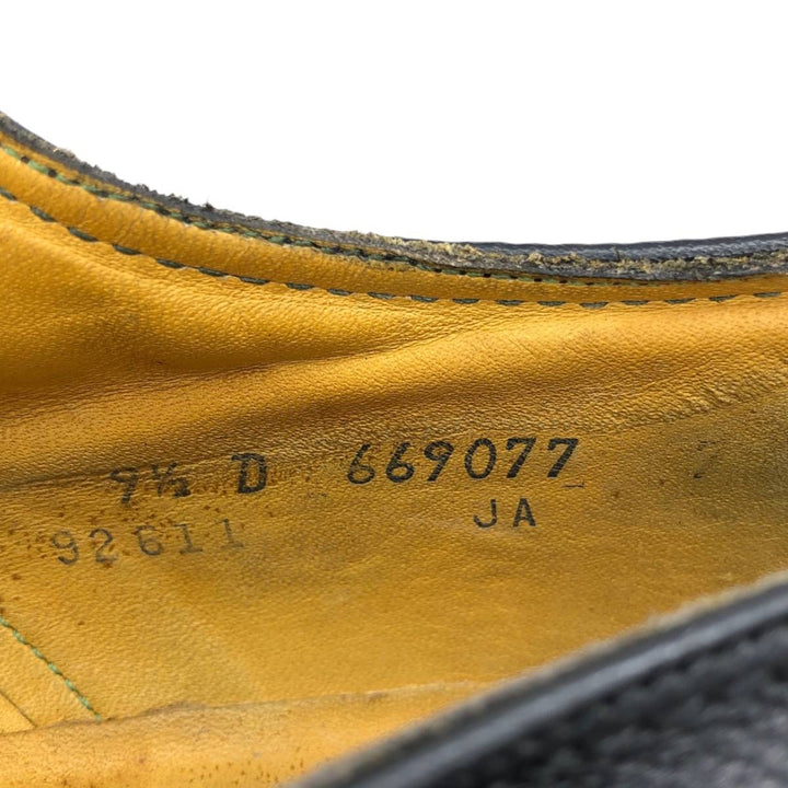 Florsheim Imperial Plain Toe Shoes, Size 9 1/2 D Men's 27.5cm unclear black type Vintage Second Hand