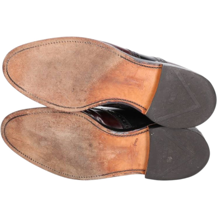 Allen Edmonds Shelton Two-Tone Saddle Shoes, Made in USA, Size 10 1/2 E Men's 28.5cm unclear burgundy type Vintage Second Hand