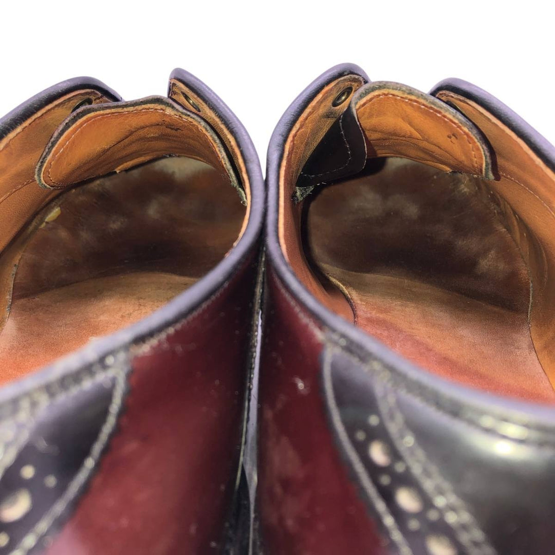 Allen Edmonds Shelton Two-Tone Saddle Shoes, Made in USA, Size 10 1/2 E Men's 28.5cm unclear burgundy type Vintage Second Hand