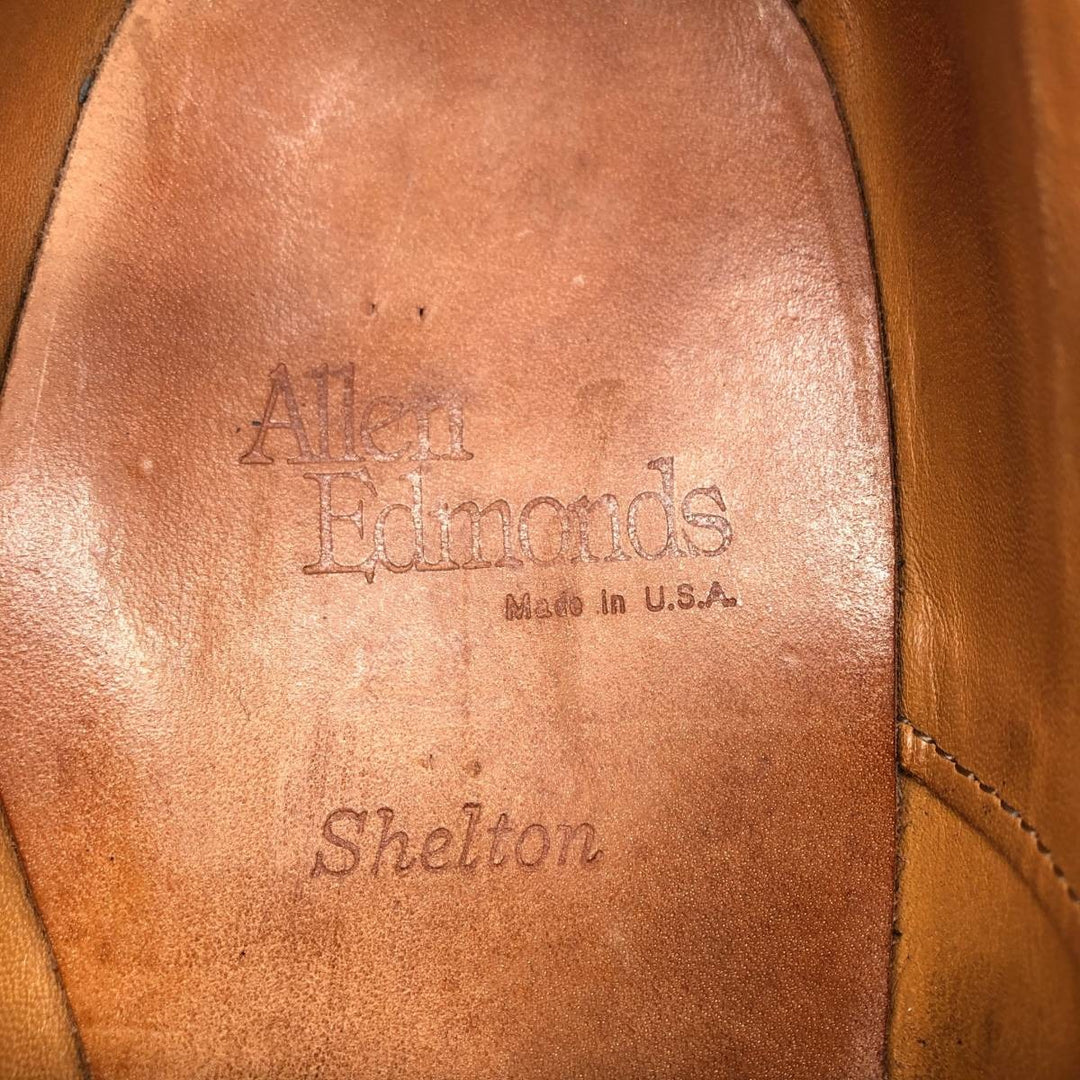 Allen Edmonds Shelton Two-Tone Saddle Shoes, Made in USA, Size 10 1/2 E Men's 28.5cm unclear burgundy type Vintage Second Hand