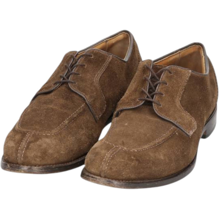 Allen Edmonds Hancock Suede U-Tip Shoes, Made in USA, Size 9 1/2 D Men's 27.0cm unclear brown type Vintage Second Hand