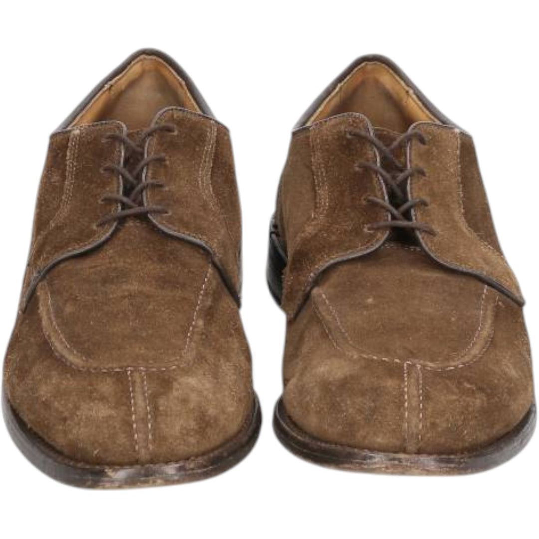 Allen Edmonds Hancock Suede U-Tip Shoes, Made in USA, Size 9 1/2 D Men's 27.0cm unclear brown type Vintage Second Hand