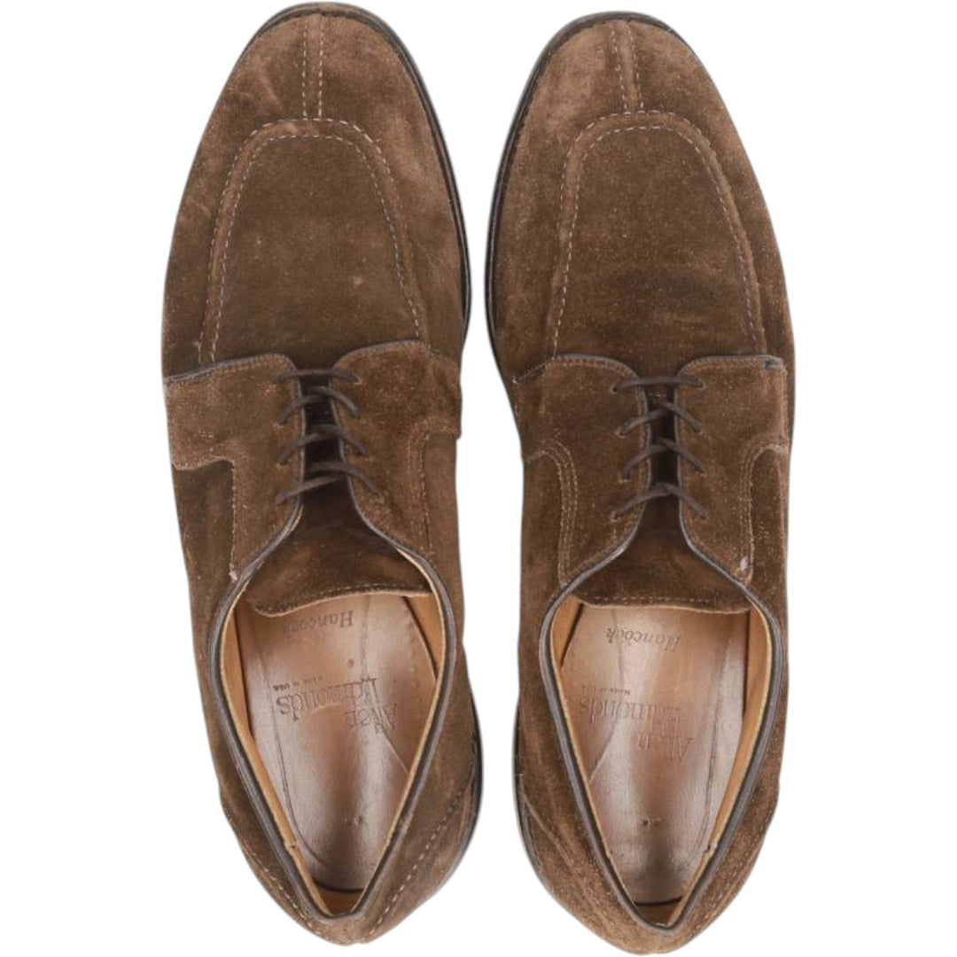Allen Edmonds Hancock Suede U-Tip Shoes, Made in USA, Size 9 1/2 D Men's 27.0cm unclear brown type Vintage Second Hand