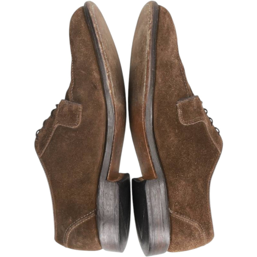 Allen Edmonds Hancock Suede U-Tip Shoes, Made in USA, Size 9 1/2 D Men's 27.0cm unclear brown type Vintage Second Hand
