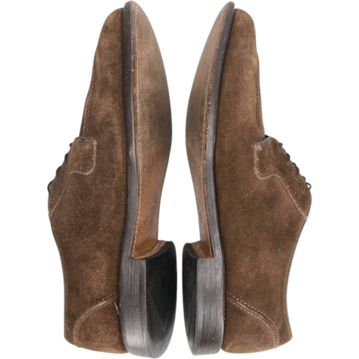 Allen Edmonds Hancock Suede U-Tip Shoes, Made in USA, Size 9 1/2 D Men's 27.0cm unclear brown type Vintage Second Hand