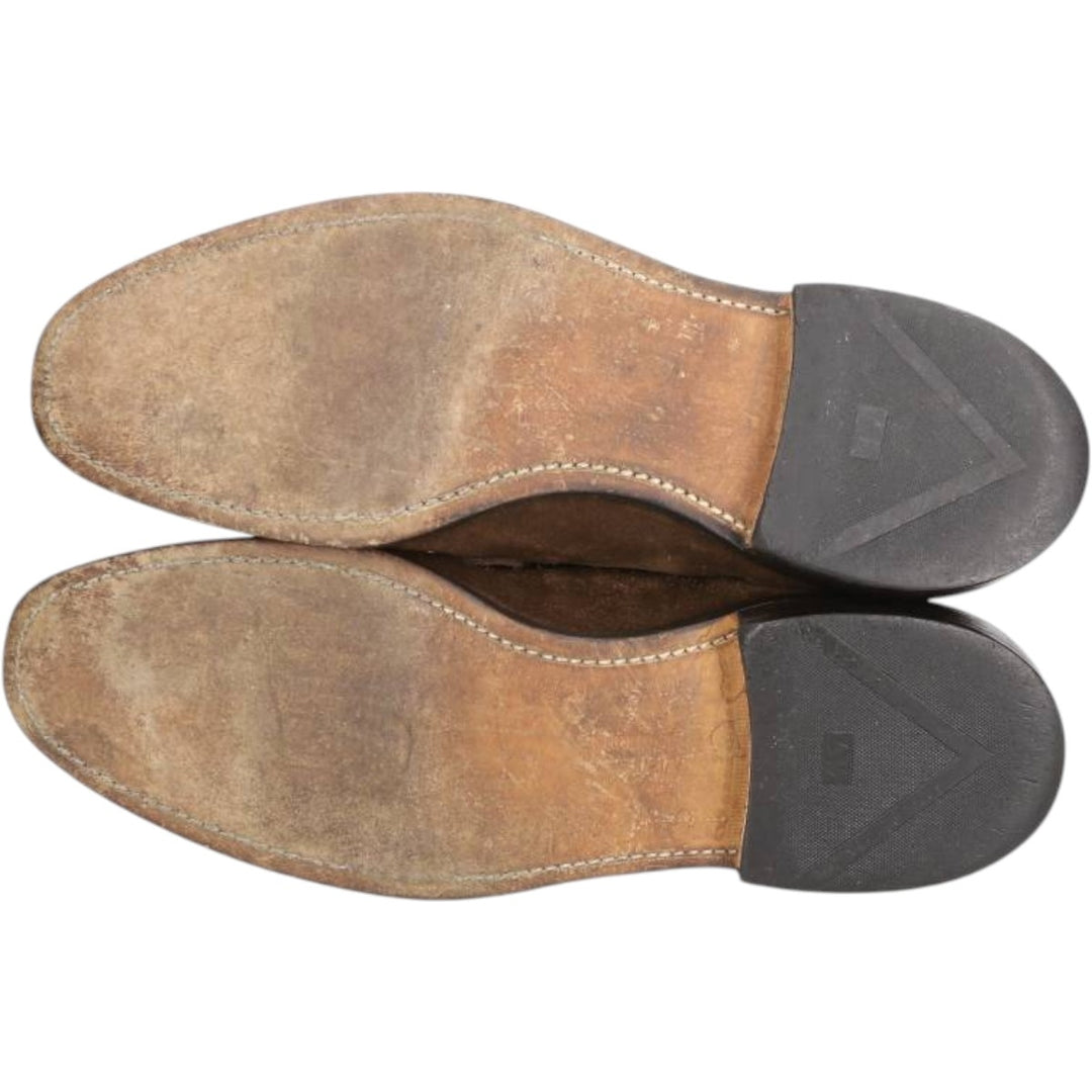 Allen Edmonds Hancock Suede U-Tip Shoes, Made in USA, Size 9 1/2 D Men's 27.0cm unclear brown type Vintage Second Hand