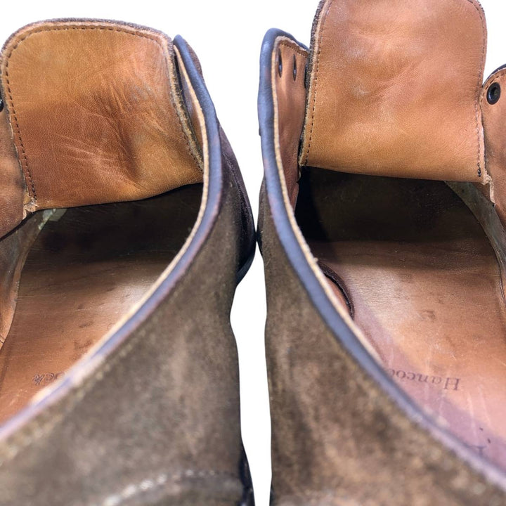 Allen Edmonds Hancock Suede U-Tip Shoes, Made in USA, Size 9 1/2 D Men's 27.0cm unclear brown type Vintage Second Hand