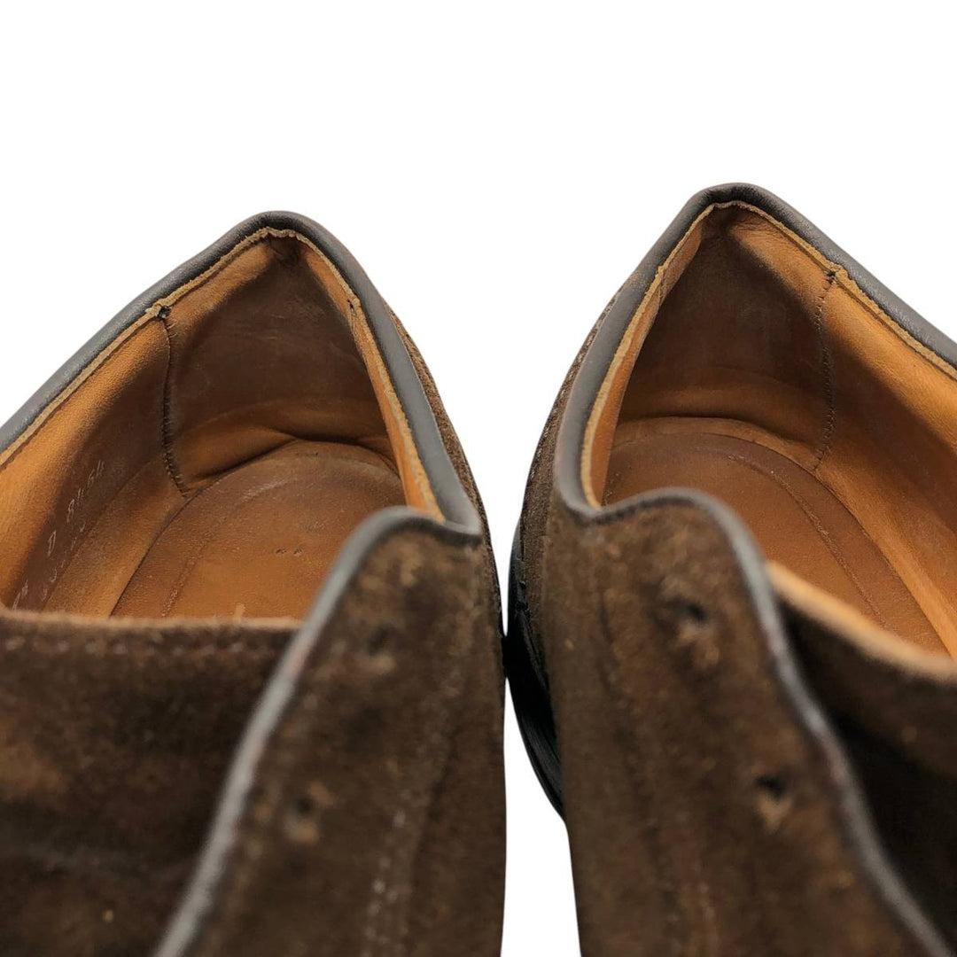 Allen Edmonds Hancock Suede U-Tip Shoes, Made in USA, Size 9 1/2 D Men's 27.0cm unclear brown type Vintage Second Hand