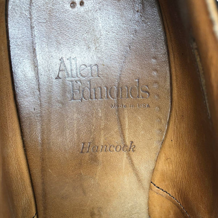 Allen Edmonds Hancock Suede U-Tip Shoes, Made in USA, Size 9 1/2 D Men's 27.0cm unclear brown type Vintage Second Hand