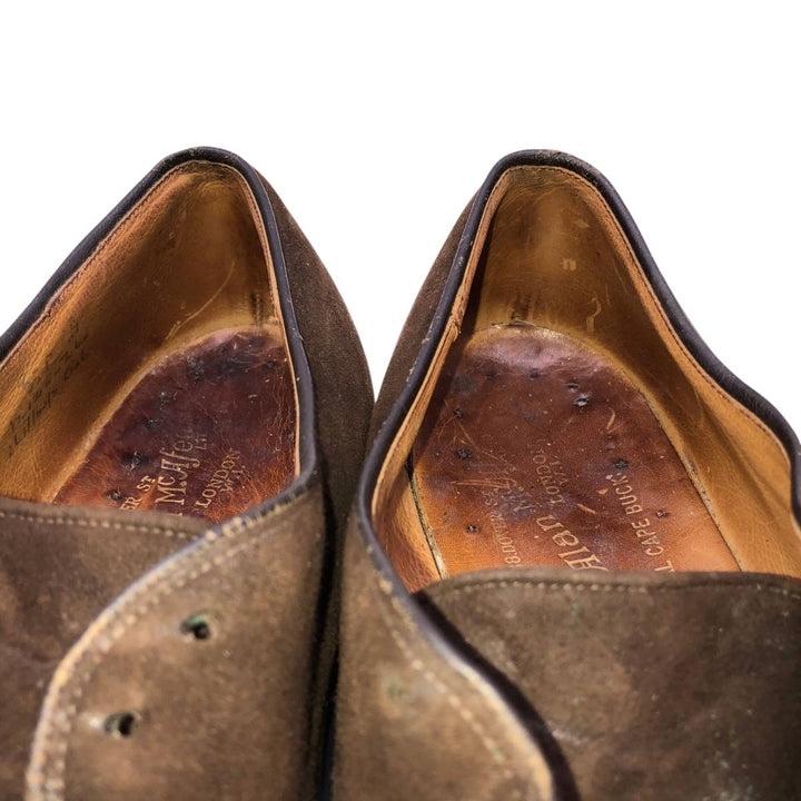 Alan McAfee plain toe shoes, made in England. Men's 27.0cm unclear brown type Vintage Second Hand