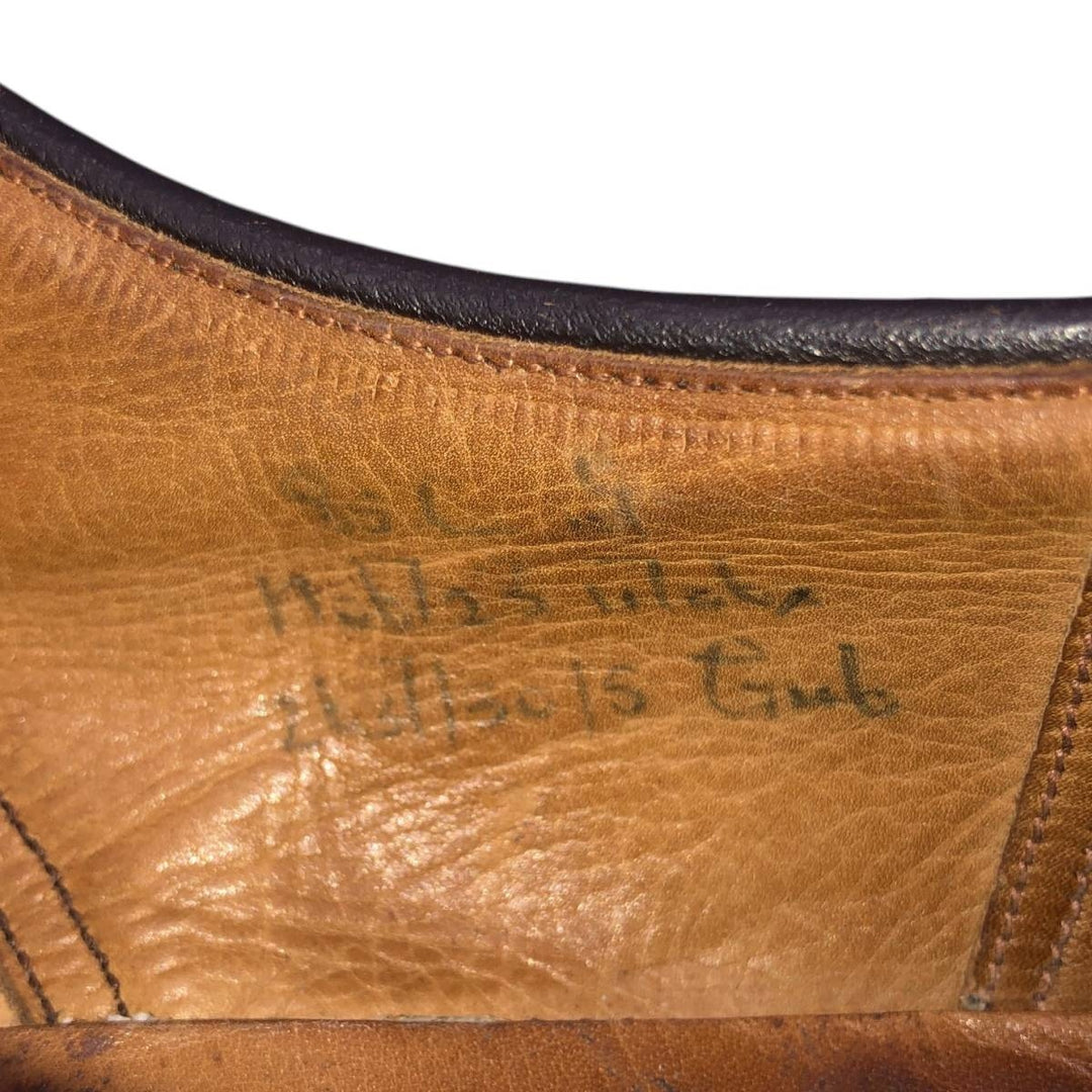 Alan McAfee plain toe shoes, made in England. Men's 27.0cm unclear brown type Vintage Second Hand