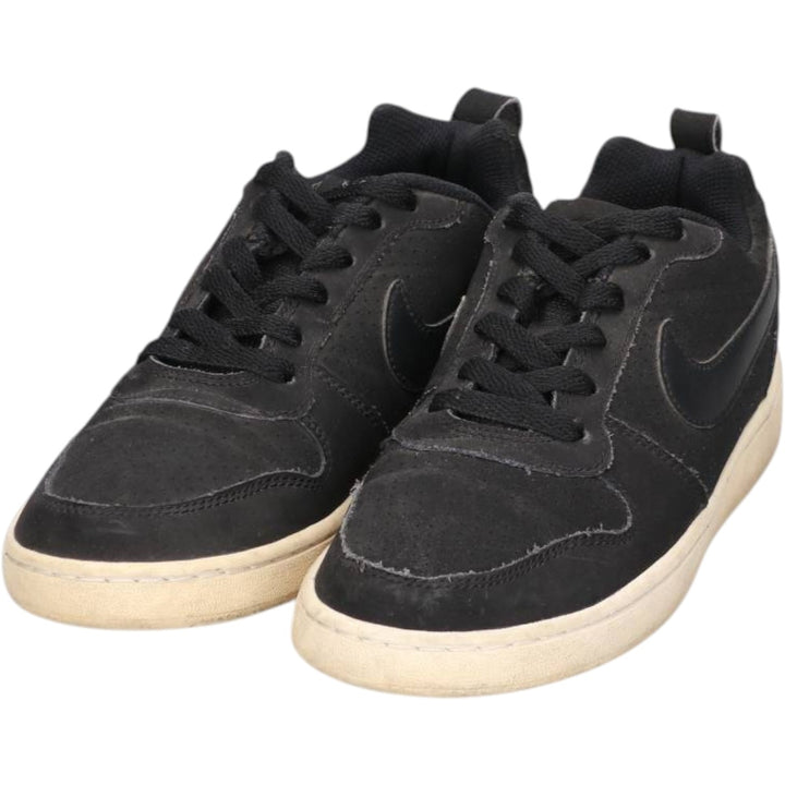 Nike WMNS COURT BOROUGH LOW sneakers, size 7 Women's 24.0cm unclear black type Vintage Second Hand