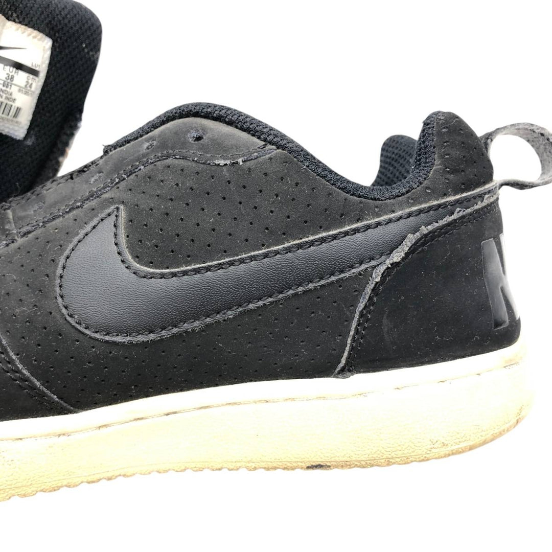 Nike WMNS COURT BOROUGH LOW sneakers, size 7 Women's 24.0cm unclear black type Vintage Second Hand