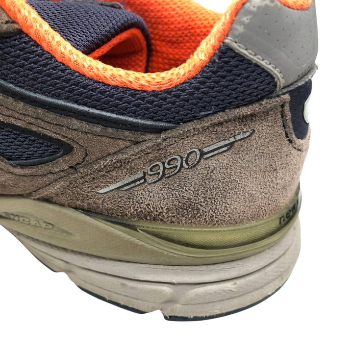 New Balance W990 NV4 sneakers, made in the USA, size 7 Women's 24.0cm unclear navy blue type Vintage Second Hand