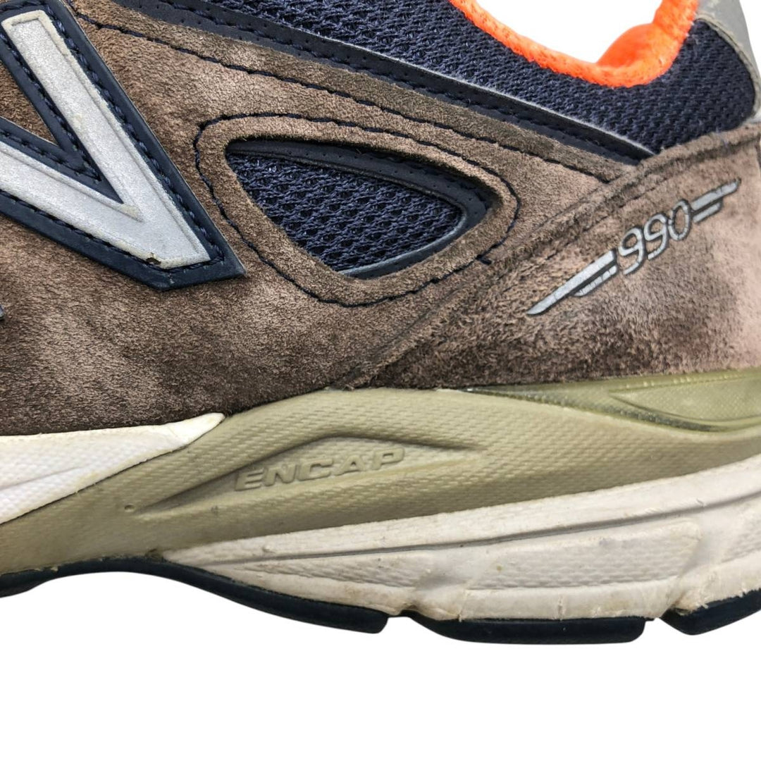 New Balance W990 NV4 sneakers, made in the USA, size 7 Women's 24.0cm unclear navy blue type Vintage Second Hand